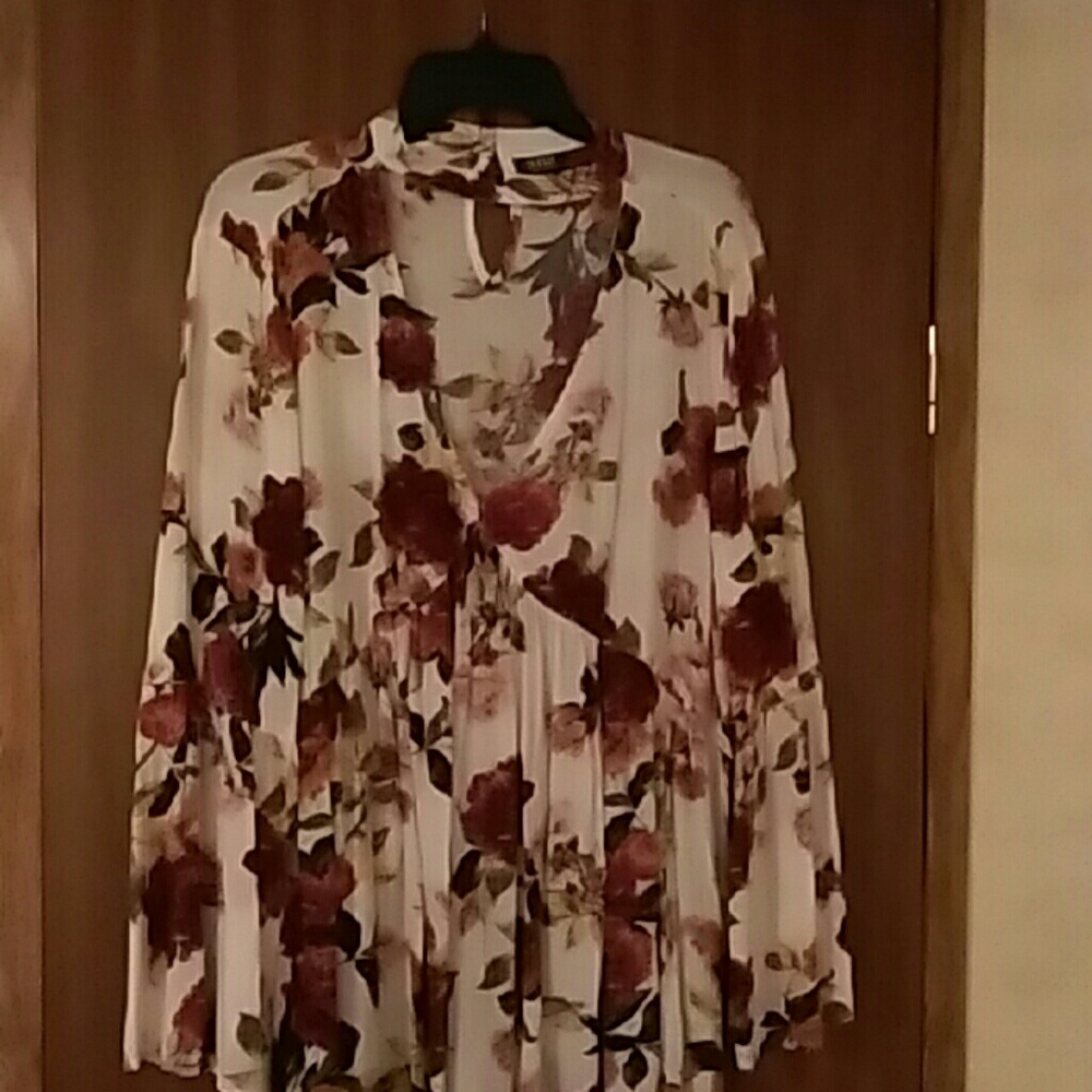 A. N. A.  Floral blouse